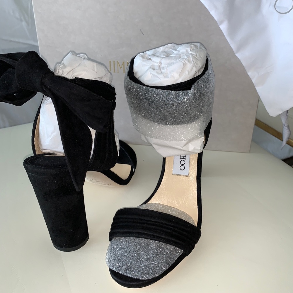 Jimmy Choo black kora heel